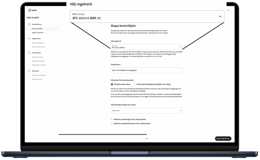 kplan, digital kontrollplan, PBL, BBR, BFS, Möjligheternas Byggregler, nya byggreglerna, bbr-bfs.se, nyabyggreglerna.se