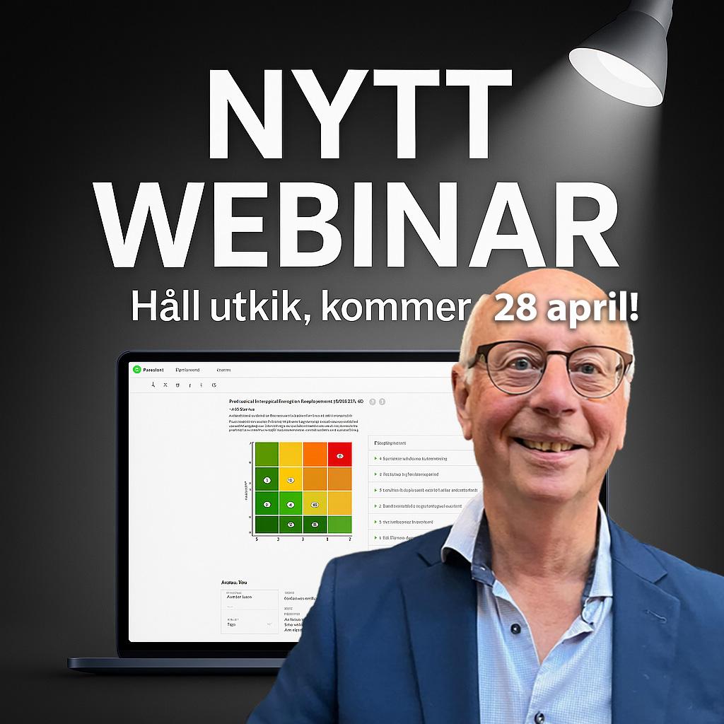 Möjligheternas byggregler, riskidentifiering, riskbedömning till kontrollplan PBL